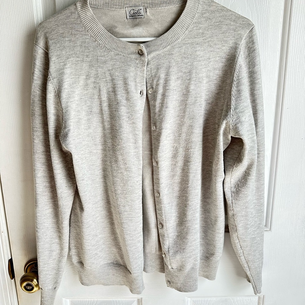 Cielo Light Gray Women's Cardigan
